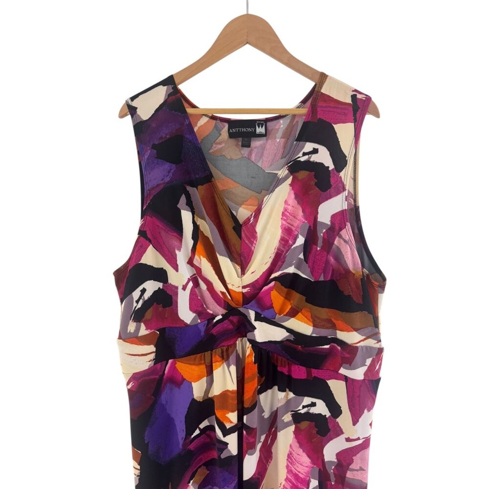 Antthony Multi-Color Abstract Print Long Maxi Dre… - image 8